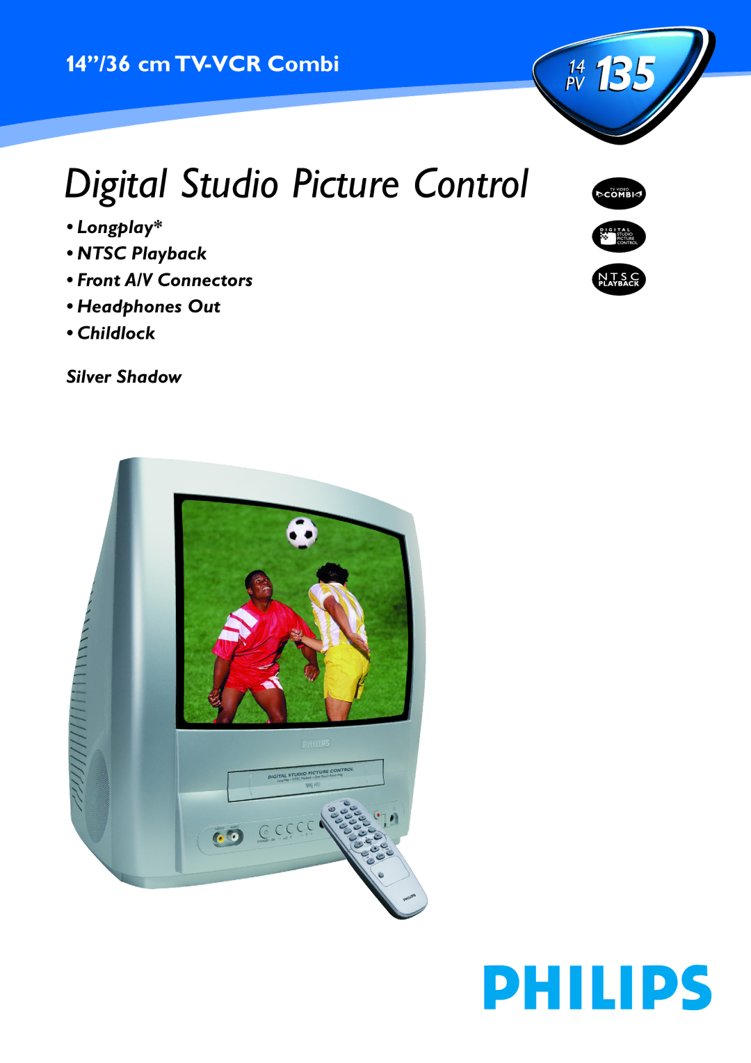 Philips 14PV139, 14PV158, 14PV107 manual Digital Studio Picture Control 