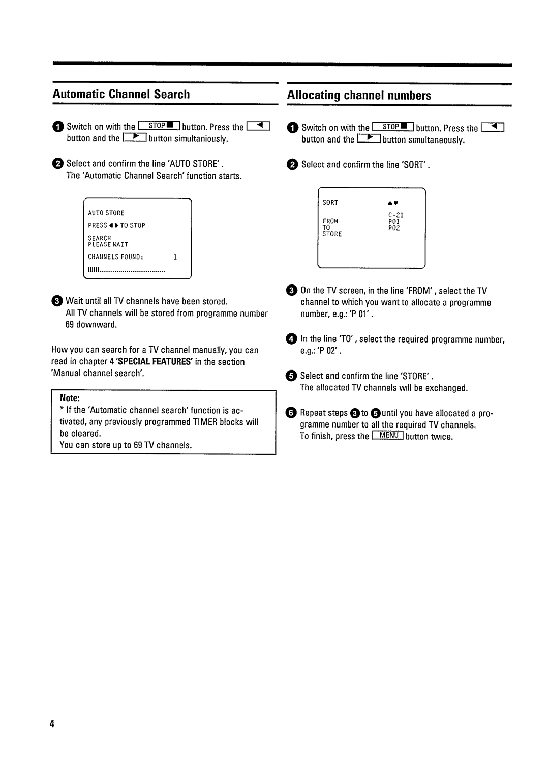 Philips 14PV182/39 manual 