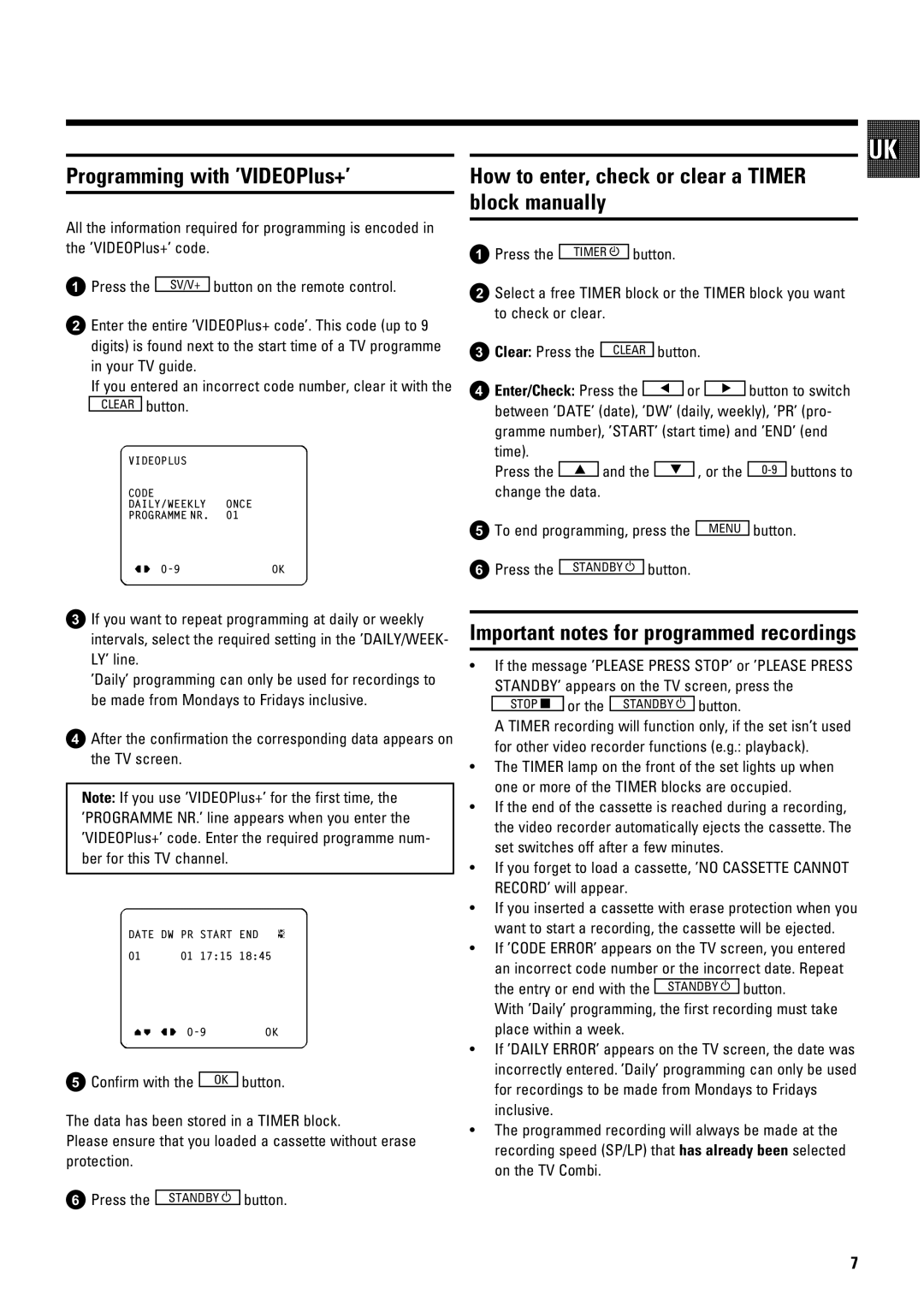 Philips 14PV184/05 operating instructions MYTUfg, KYdUi, 3Uy 