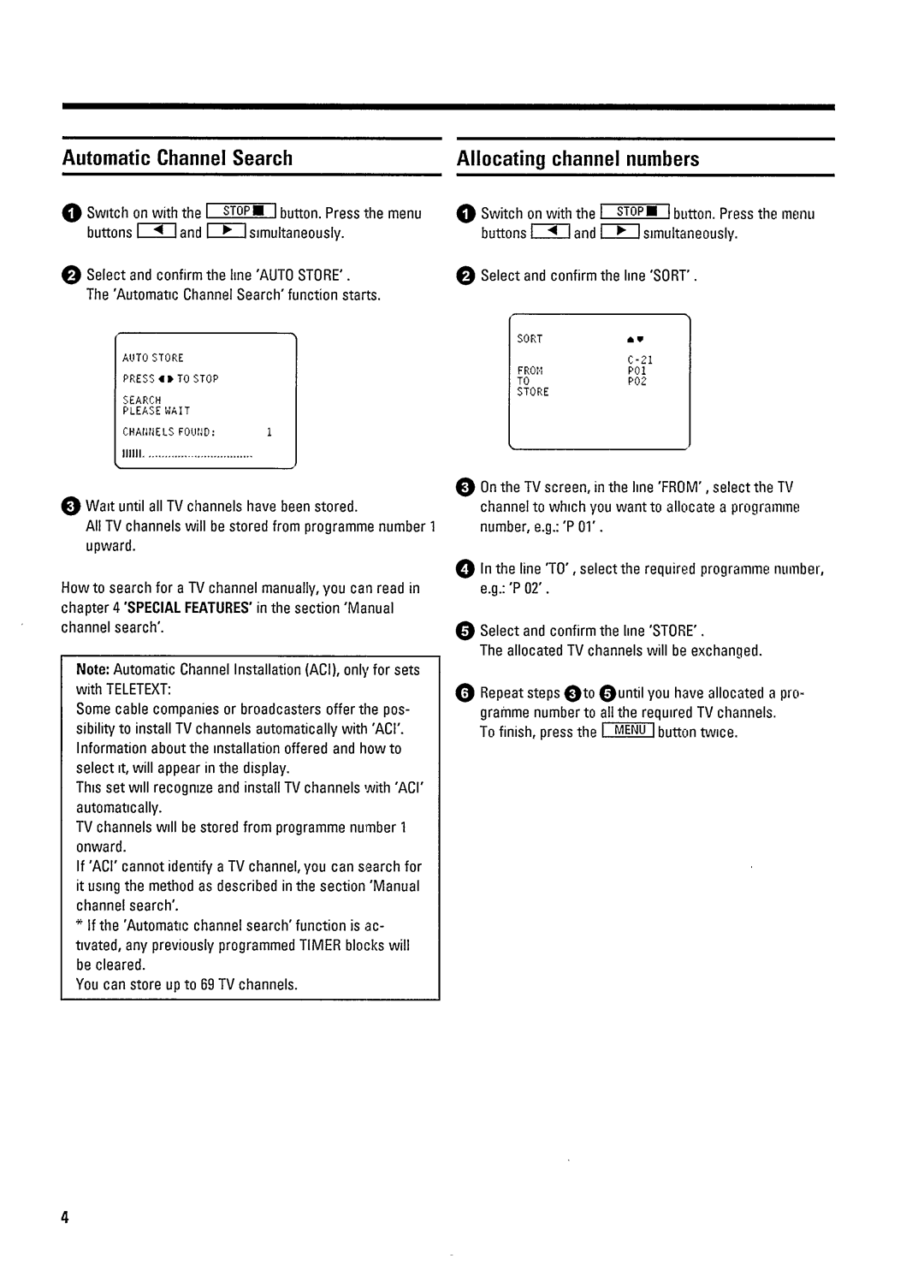 Philips 14PV284 manual 