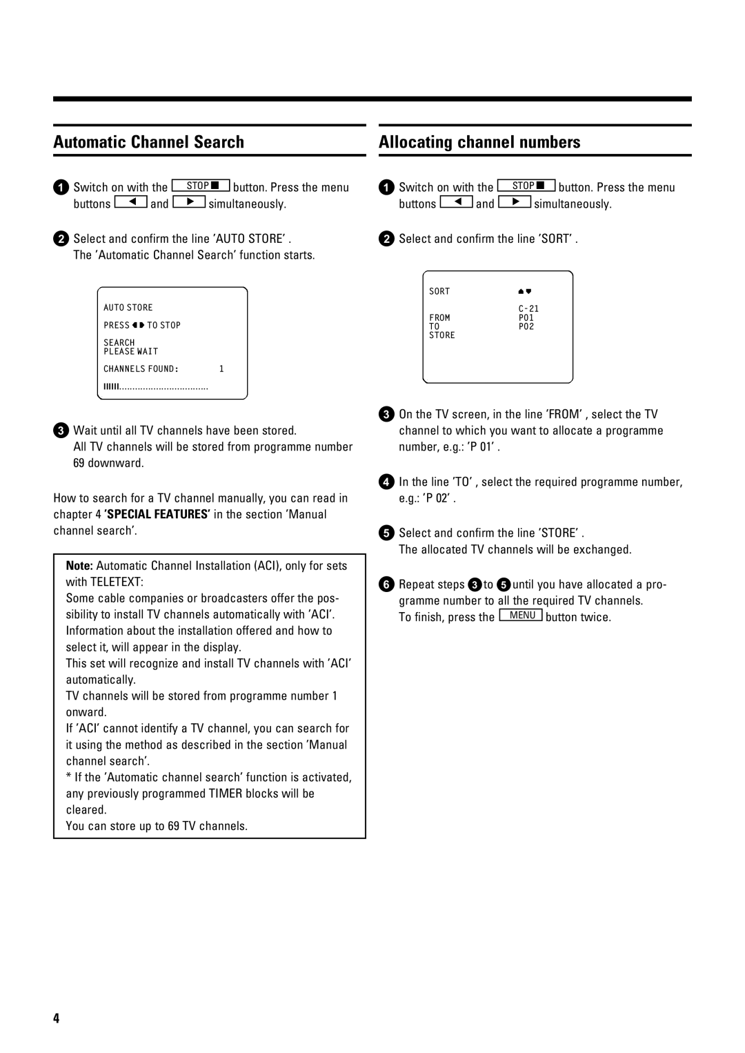 Philips 14PV285 operating instructions JgUSYPc VUPkliUj/ -Yt 