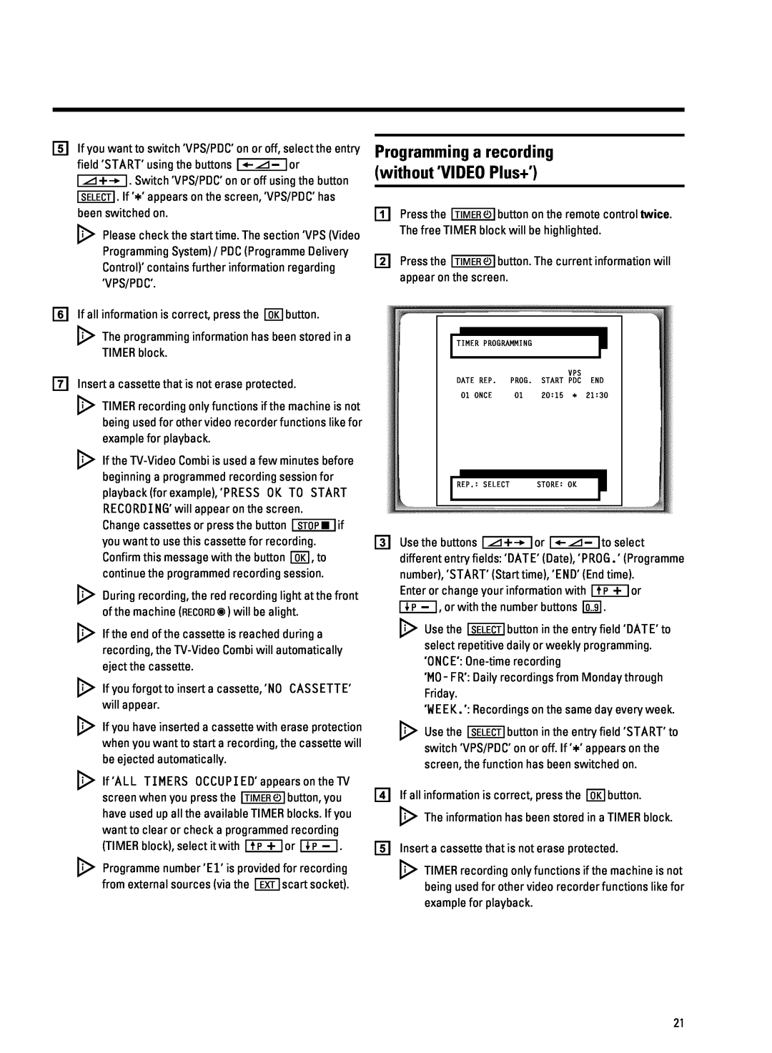 Philips 14PV350/07, 14PV354/358/07 manual e kWRSd e, uzwwv v wzv 