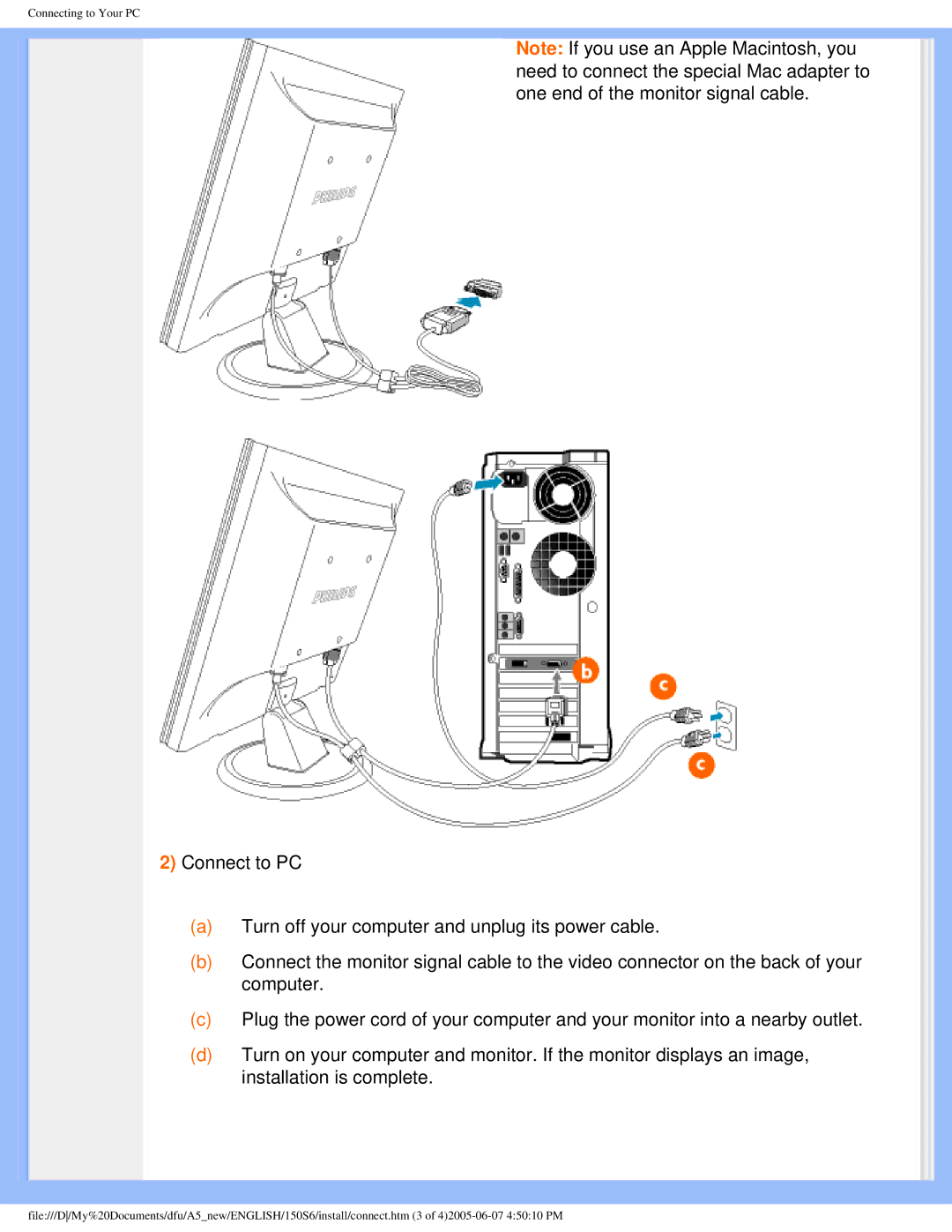 Philips 15056 user manual Connecting to Your PC 