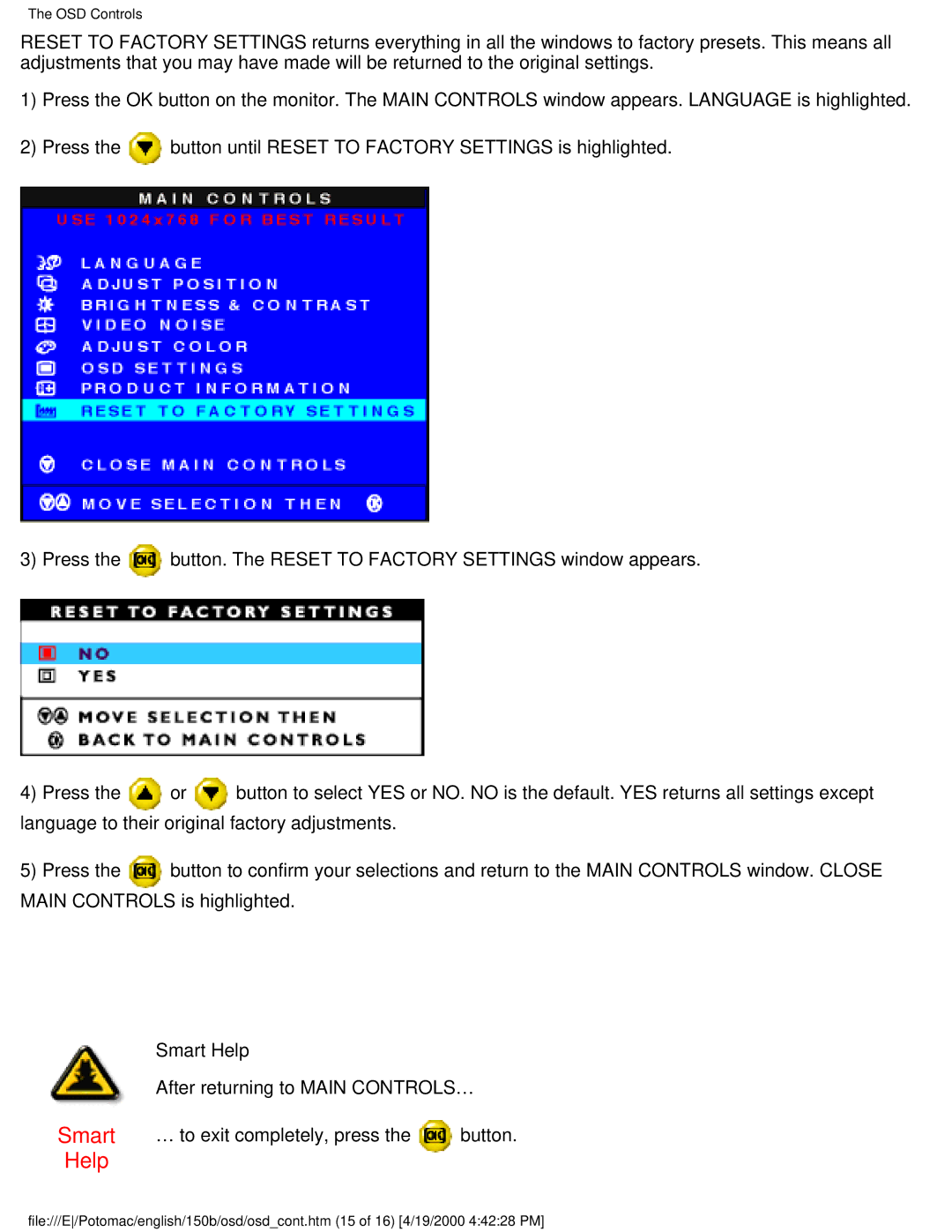 Philips 150B user manual … to exit completely, press Button 