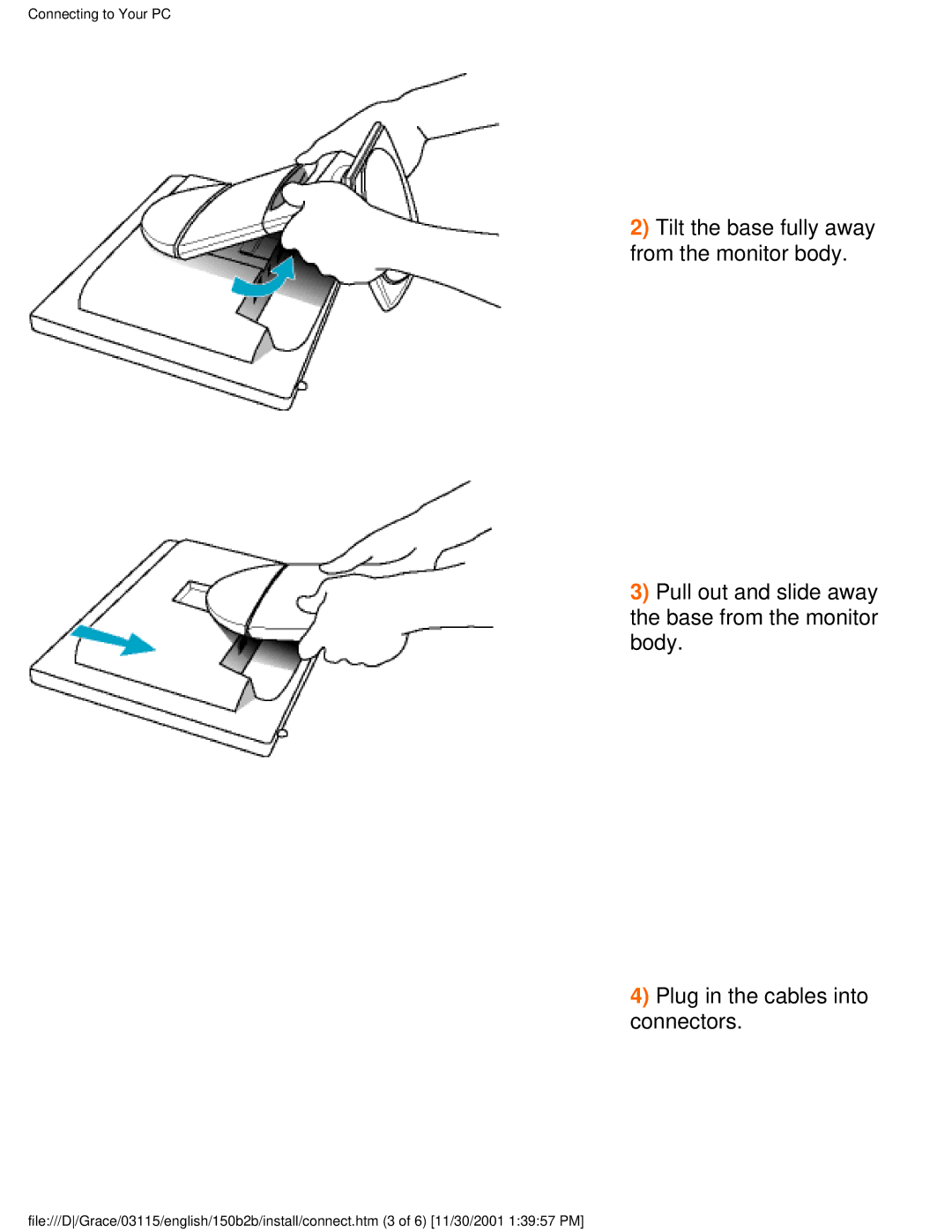 Philips 150B2B user manual Connecting to Your PC 