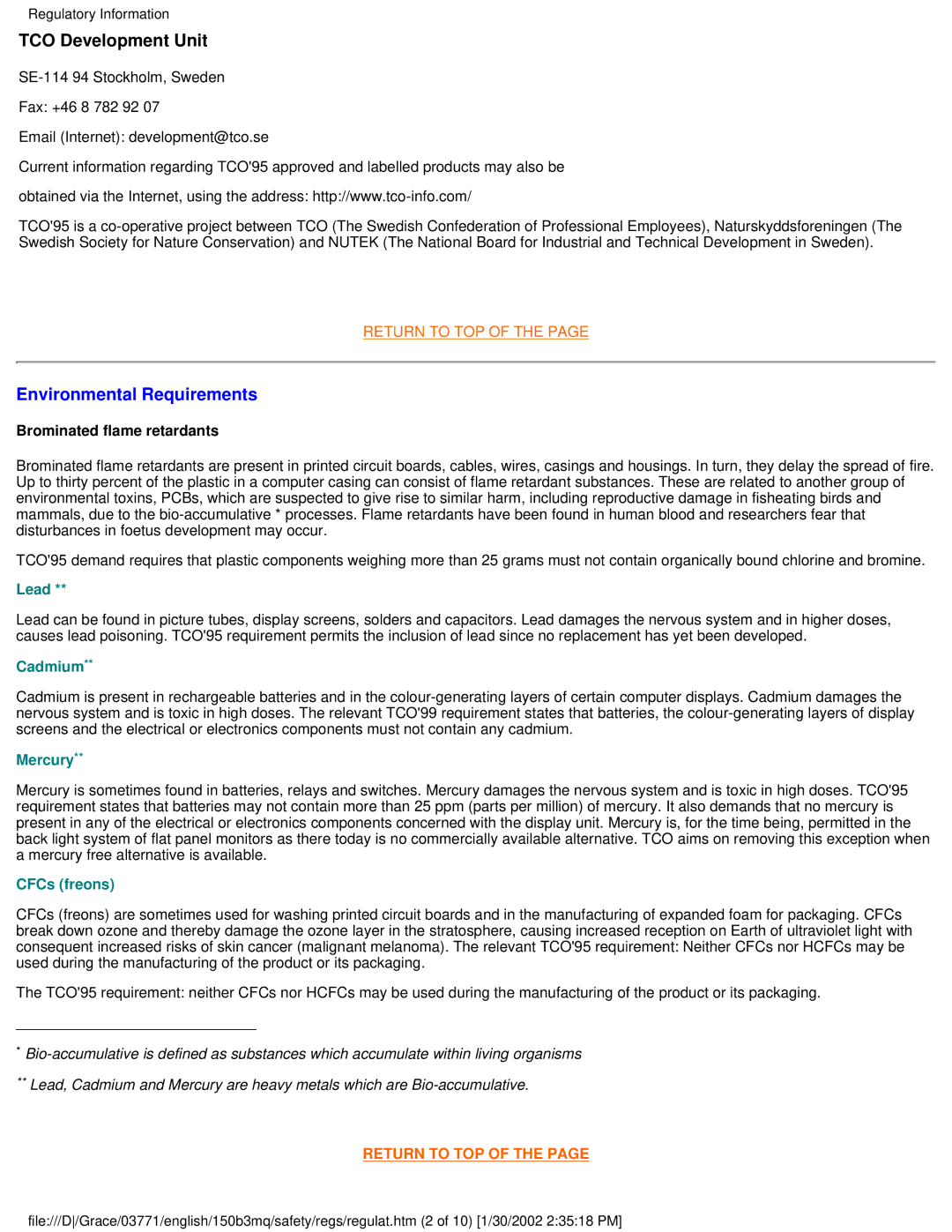 Philips 150B3M/150B3Q user manual Environmental Requirements 