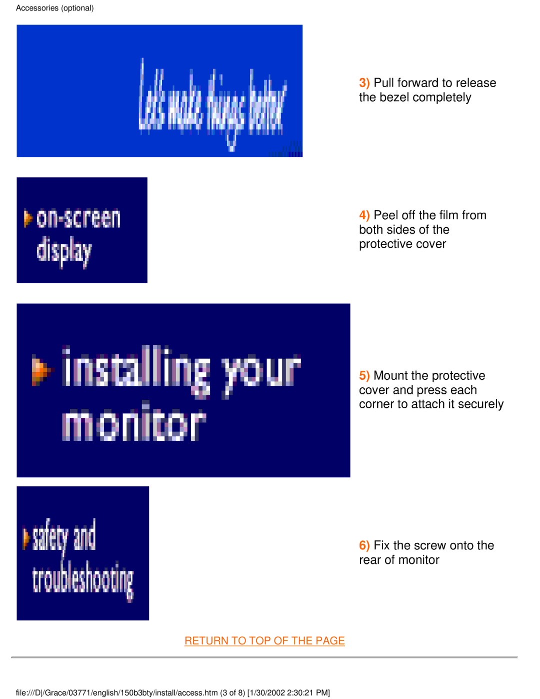 Philips 150B3T, 150B3Y, 150B3B user manual Return to TOP 