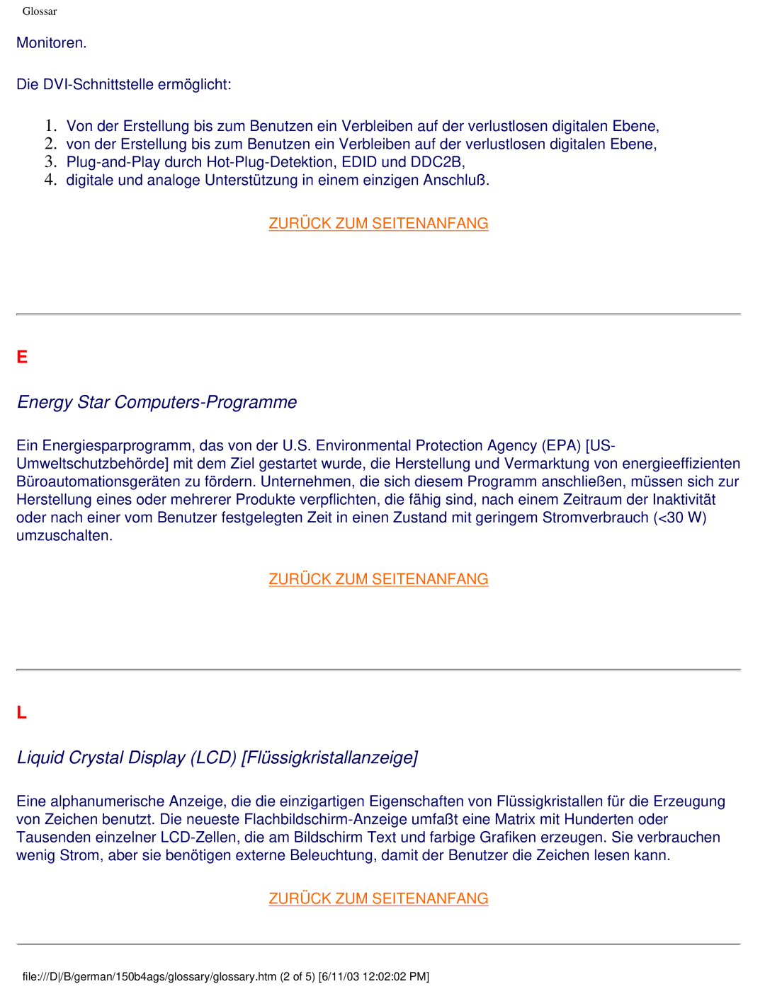 Philips 150B4AG user manual Energy Star Computers-Programme 