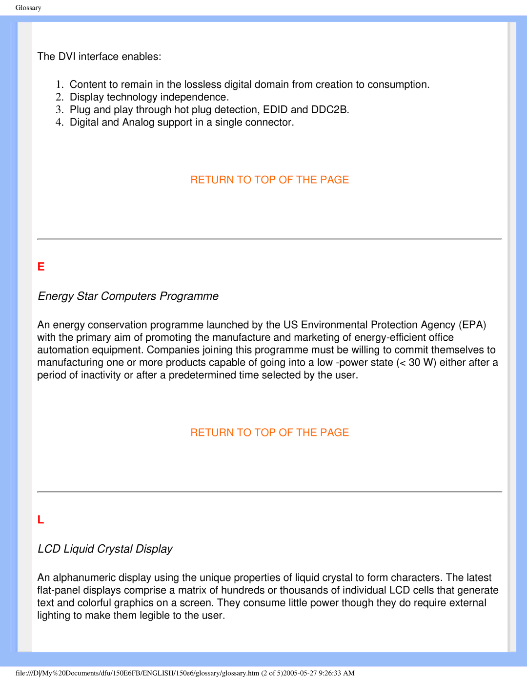 Philips 150E6 user manual Energy Star Computers Programme 