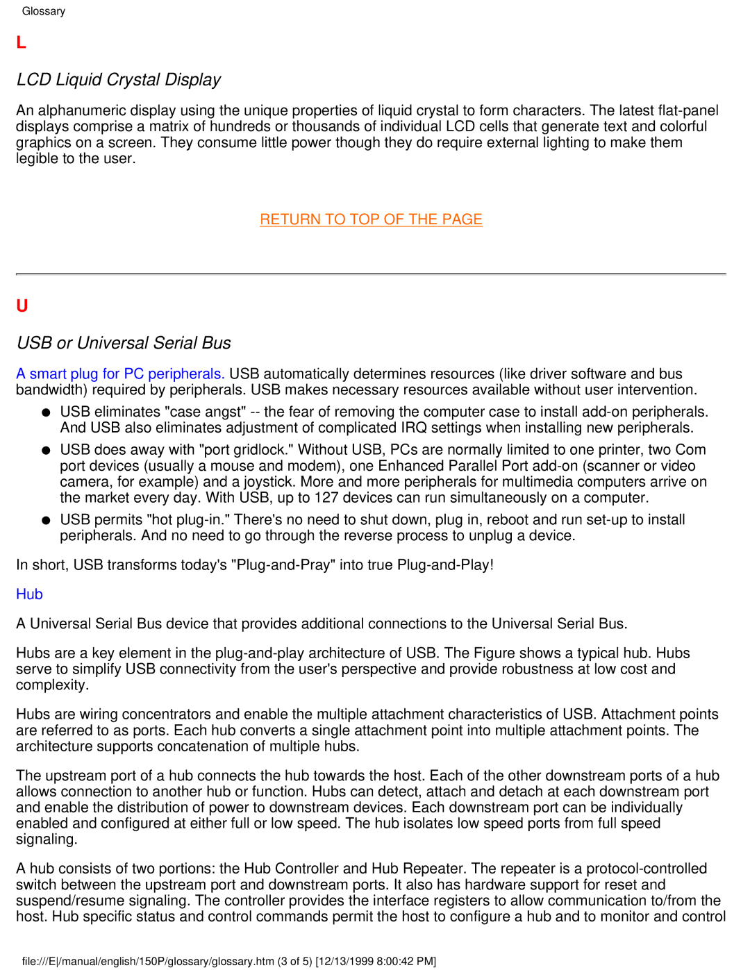 Philips 150P user manual LCD Liquid Crystal Display 