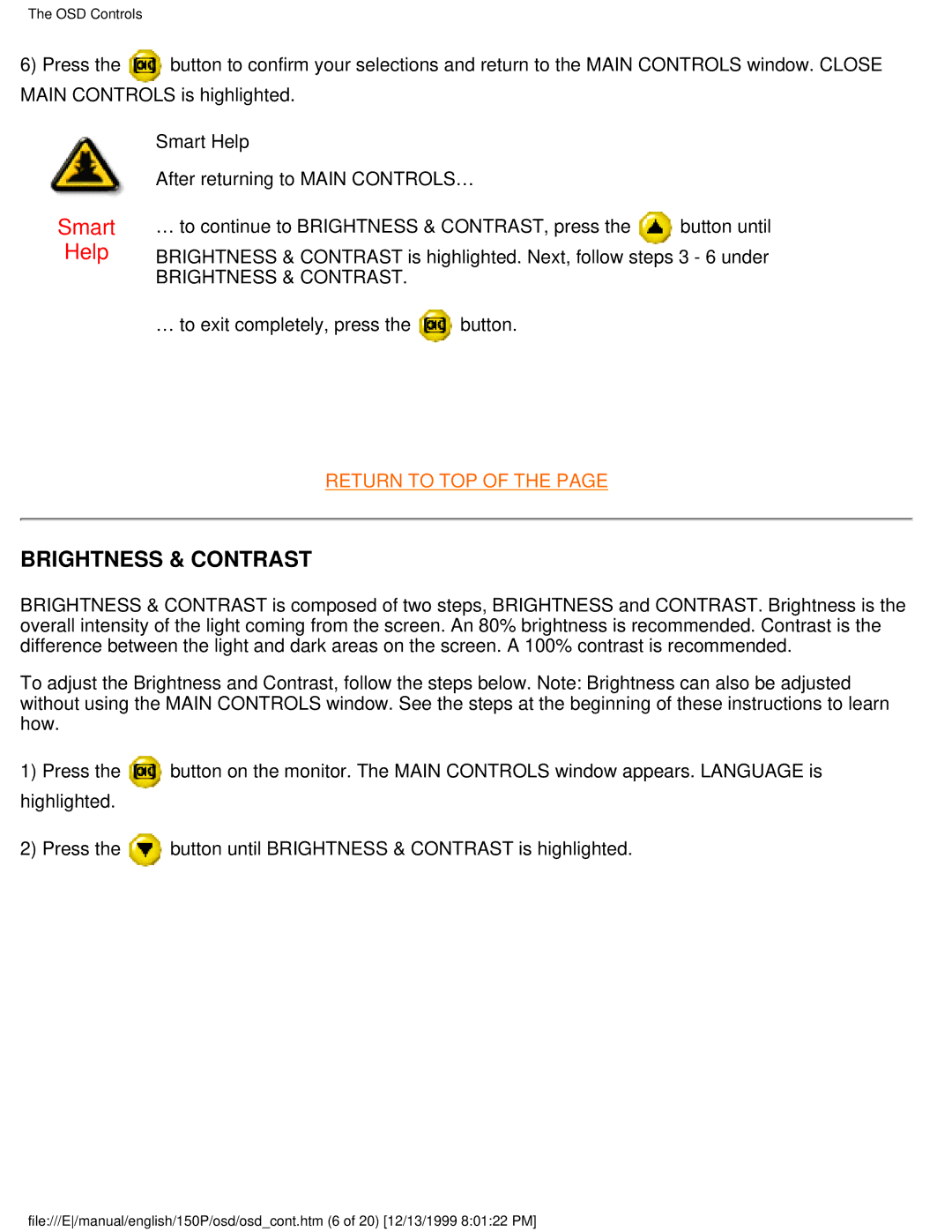 Philips 150P user manual Brightness & Contrast 