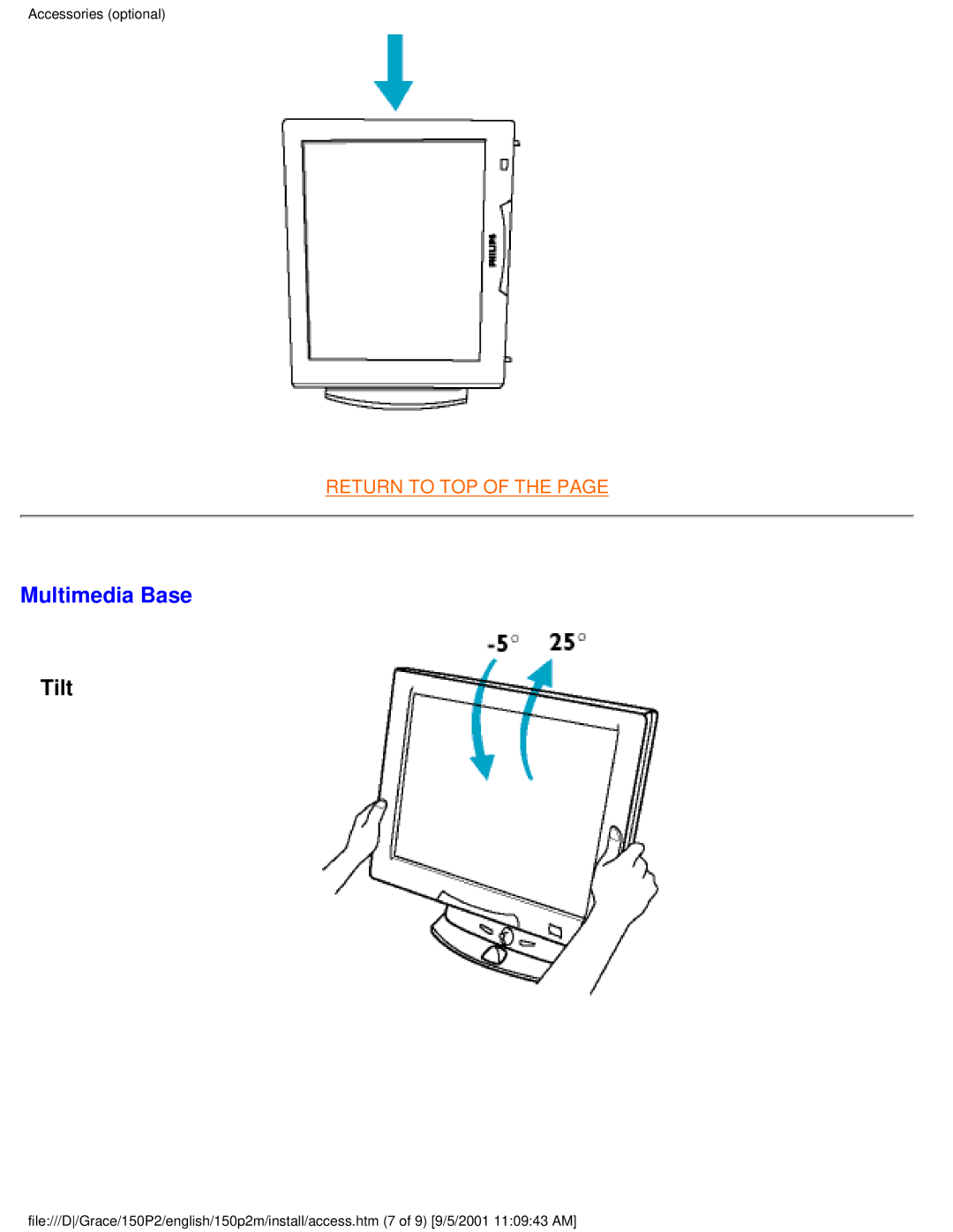 Philips 150P2M user manual Multimedia Base 