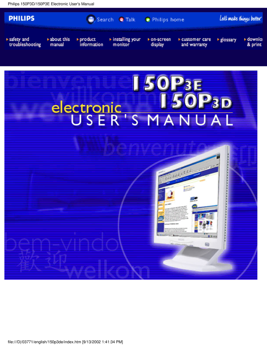 Philips 150P3E user manual File///D/03771/english/150p3de/index.htm 9/13/2002 14134 PM 