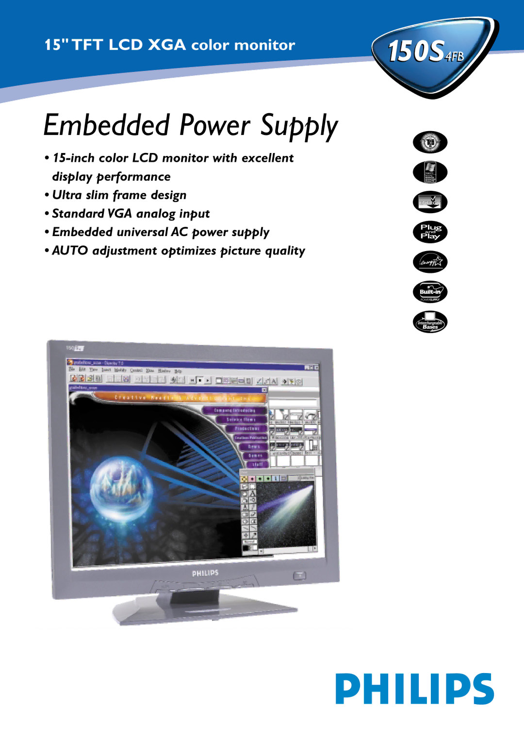 Philips 150S4FB manual Embedded Power Supply 