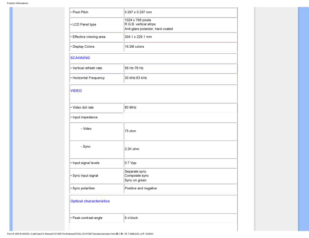 Philips 150S7 user manual Scanning 