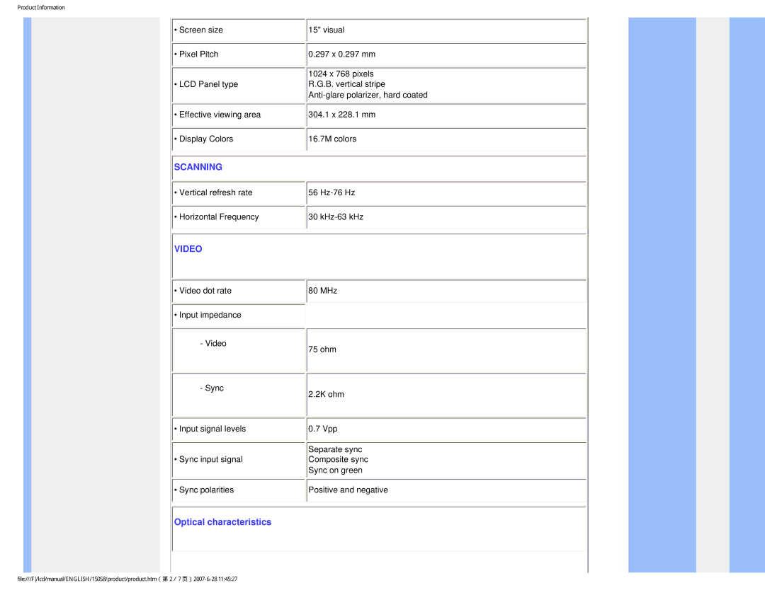 Philips 150S8 user manual Scanning 