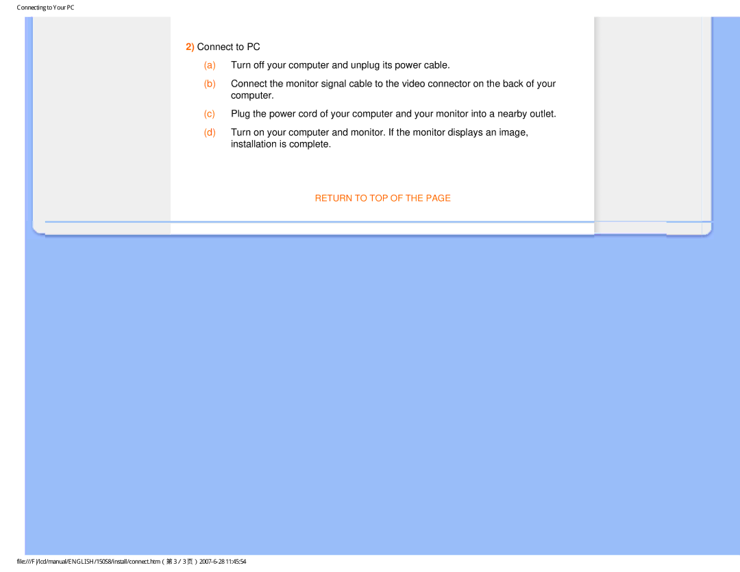 Philips 150S8 user manual Return to TOP 