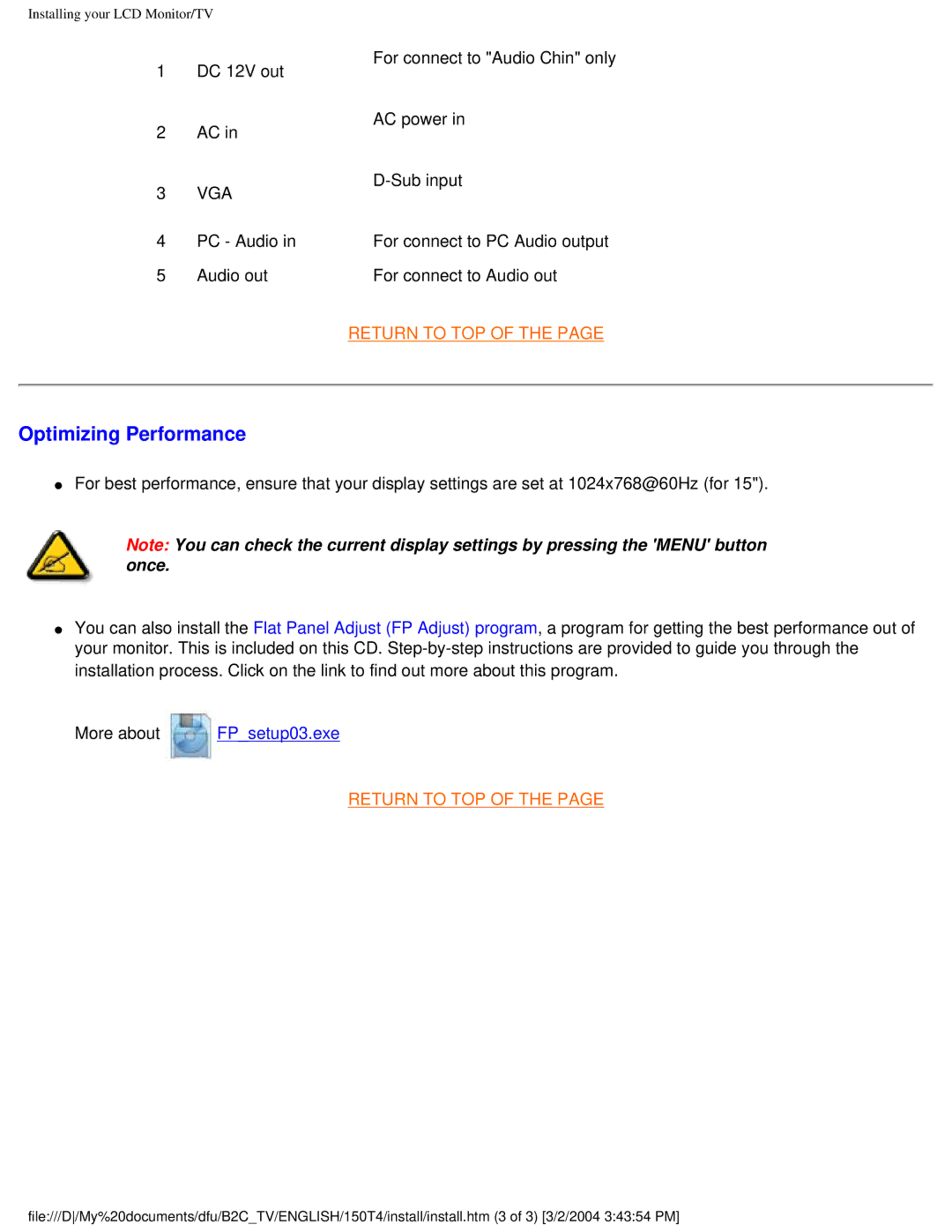 Philips 150T4 manual Optimizing Performance 