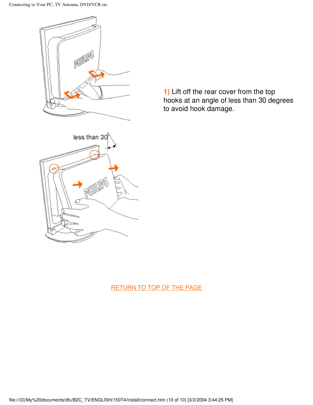 Philips 150T4 manual Return to TOP 