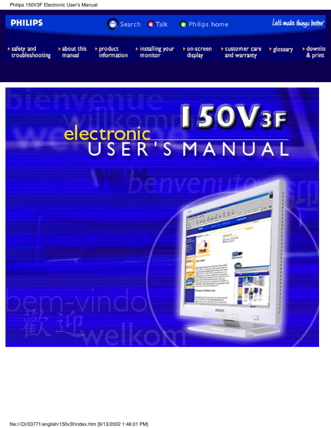 Philips 150V3F user manual File///D/03771/english/150v3f/index.htm 9/13/2002 14601 PM 