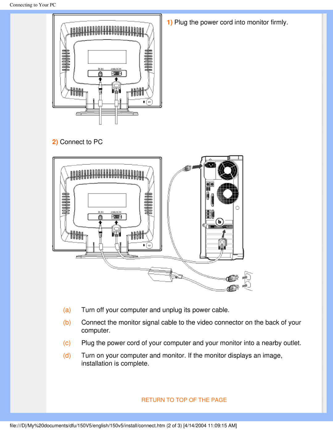 Philips 150V5 user manual Return to TOP 