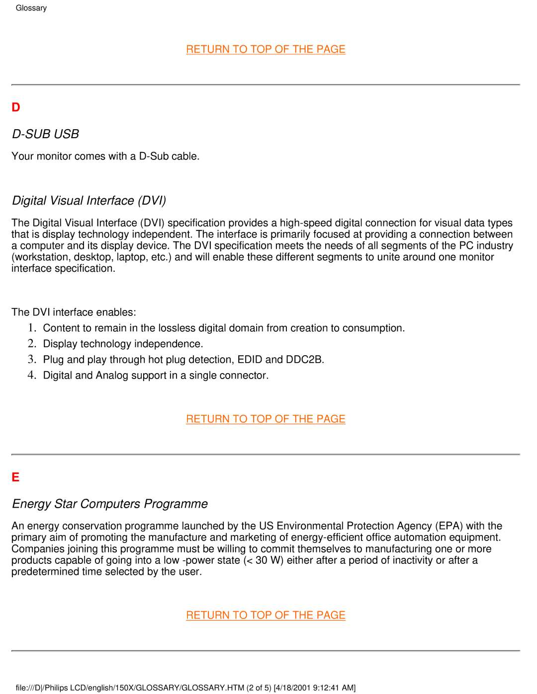 Philips 150X user manual Sub Usb 