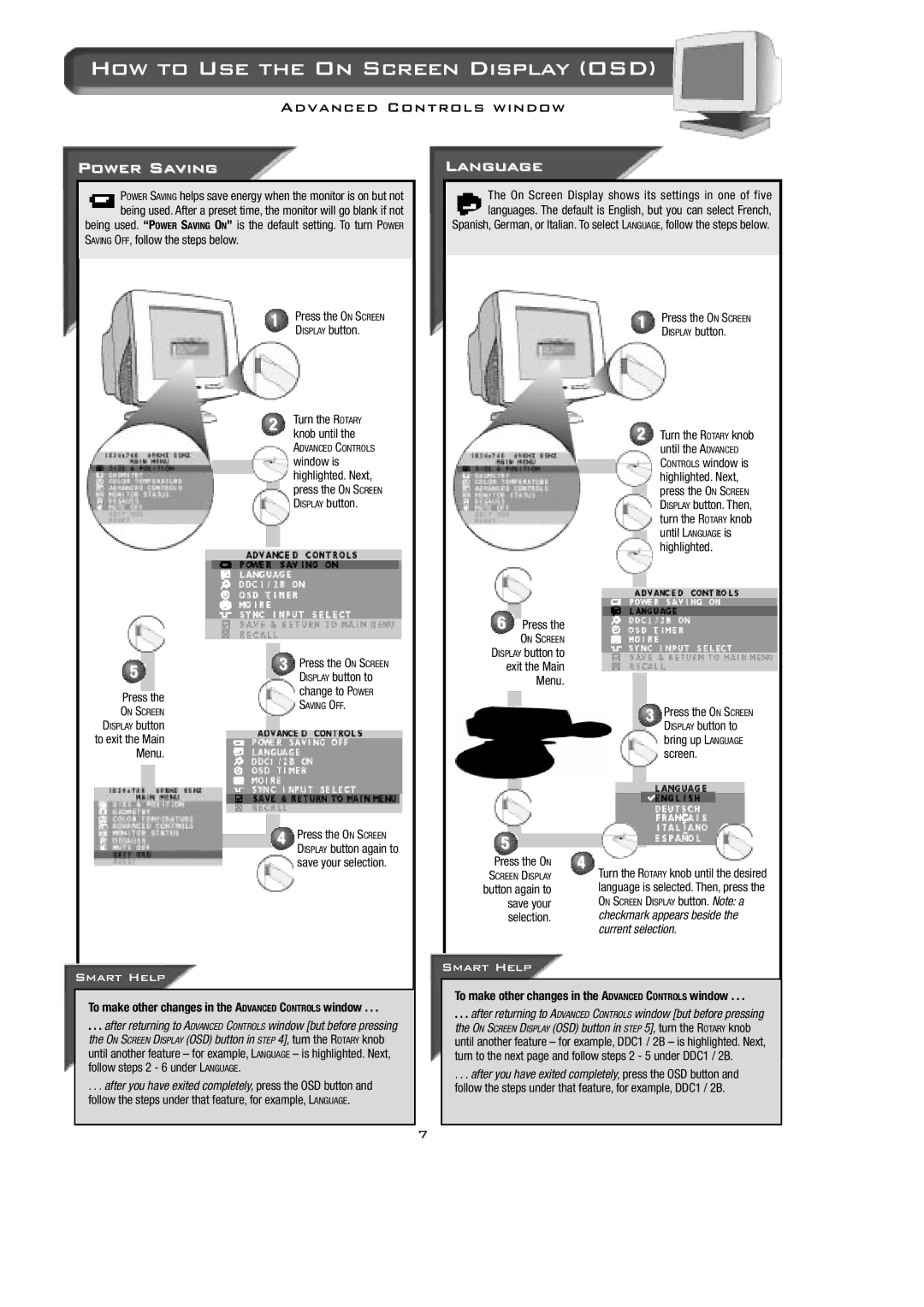 Philips 15B2322Q appendix Power Saving, Language 