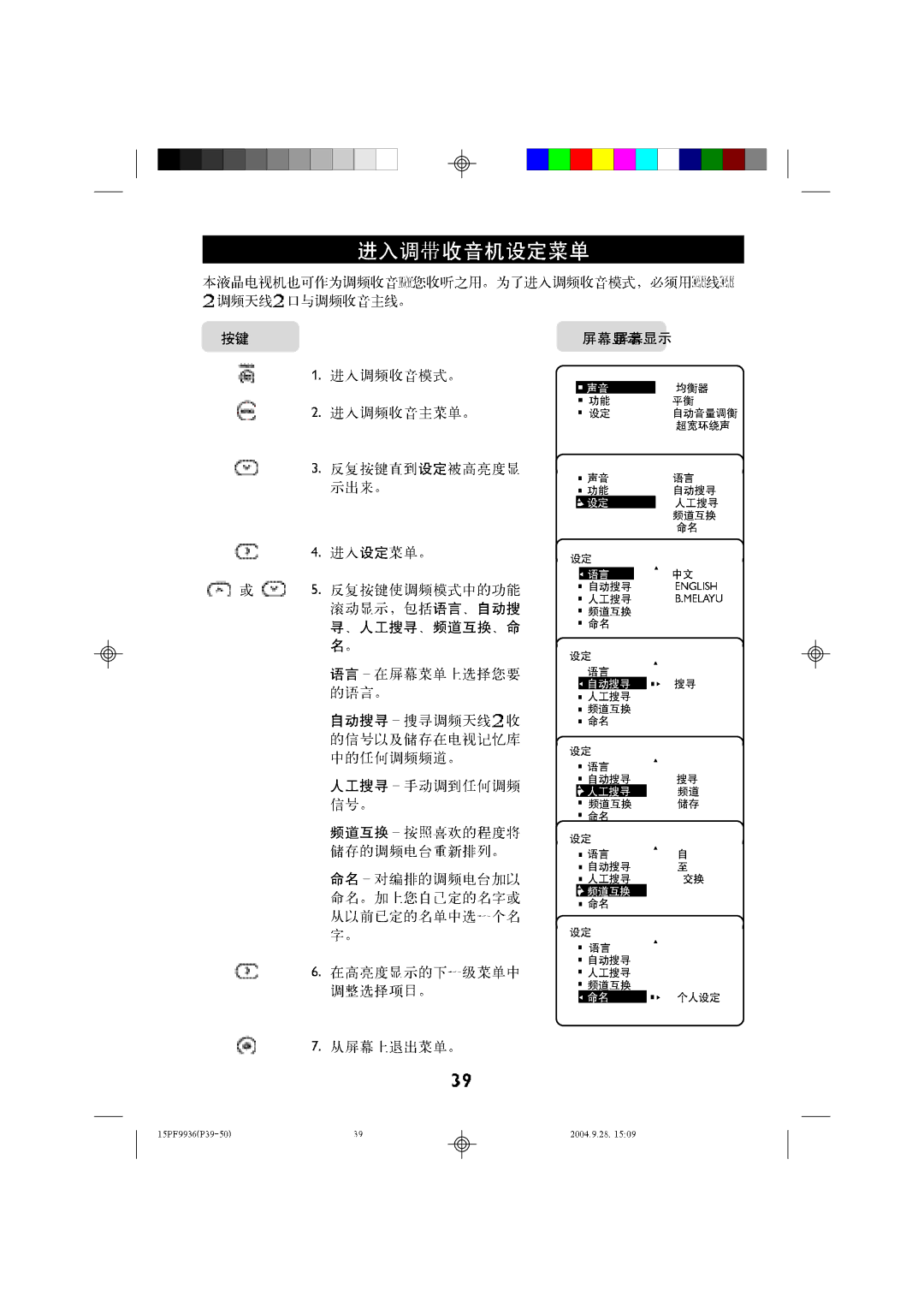 Philips 15LC118 manual 