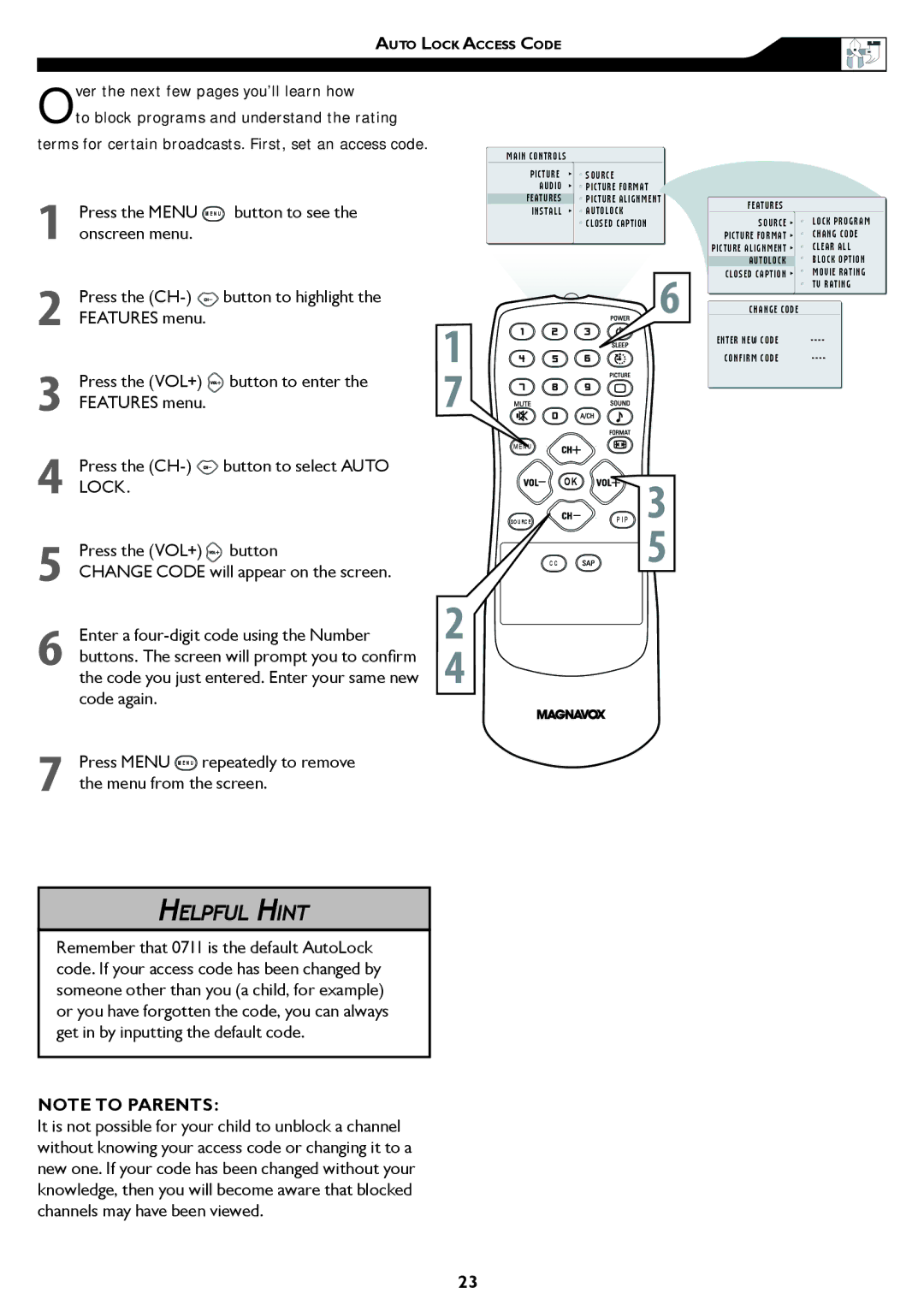 Philips 15MF/20MF owner manual Ver the next few pages you’ll learn how, Button to see, Lock 