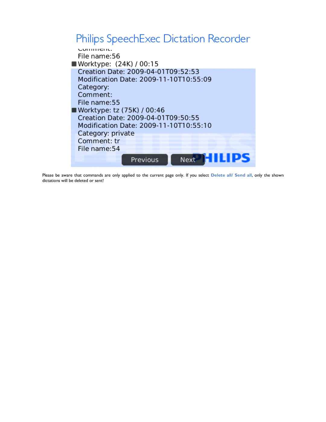 Philips 1.6.0.0 user manual 