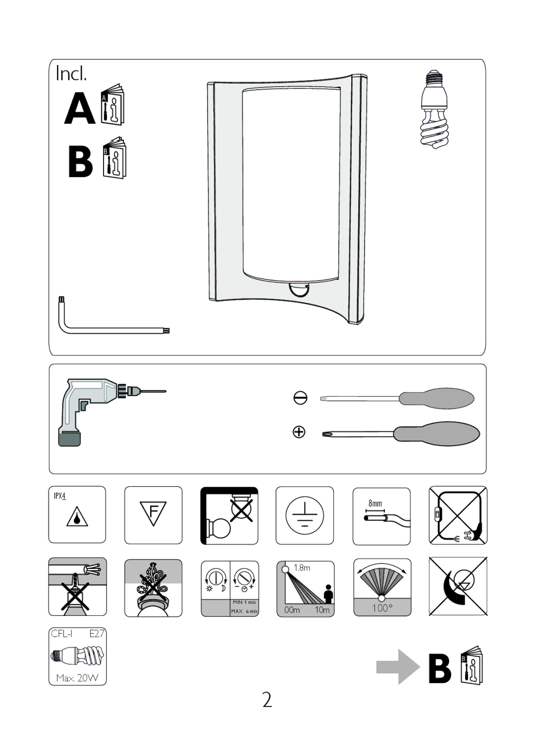 Philips 16405 user manual Aa B B 