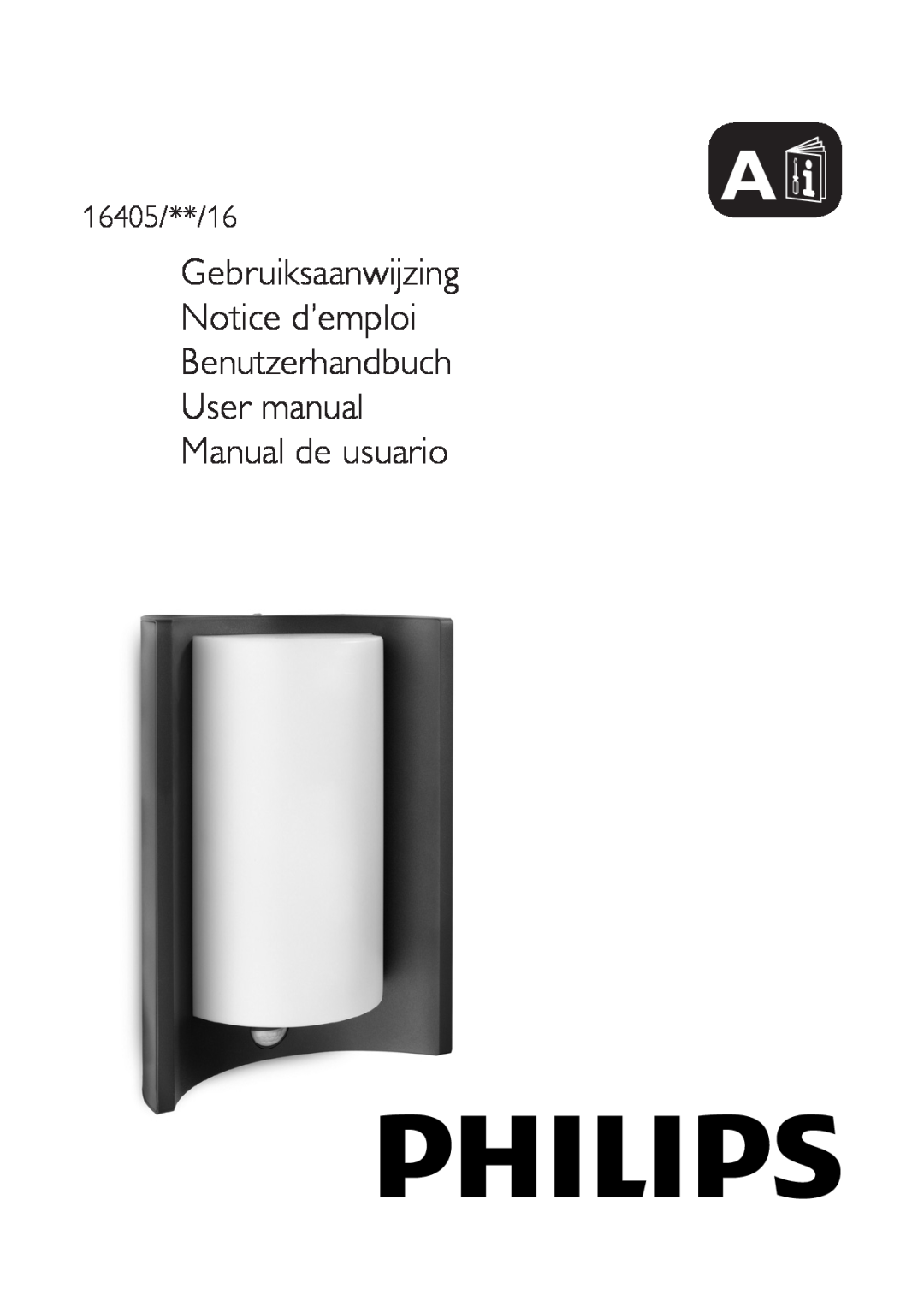 Philips user manual Gebruiksaanwijzing Notice d’emploi, 16405/**/16 