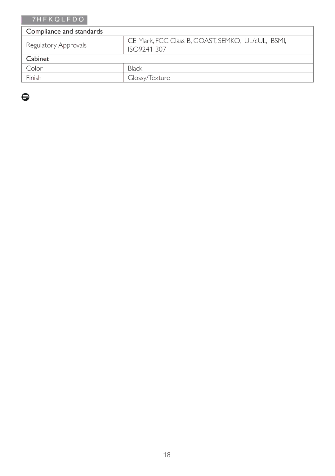 Philips 166V3L user manual 7HFKQLFDO6SHFLÀFDWLRQV 