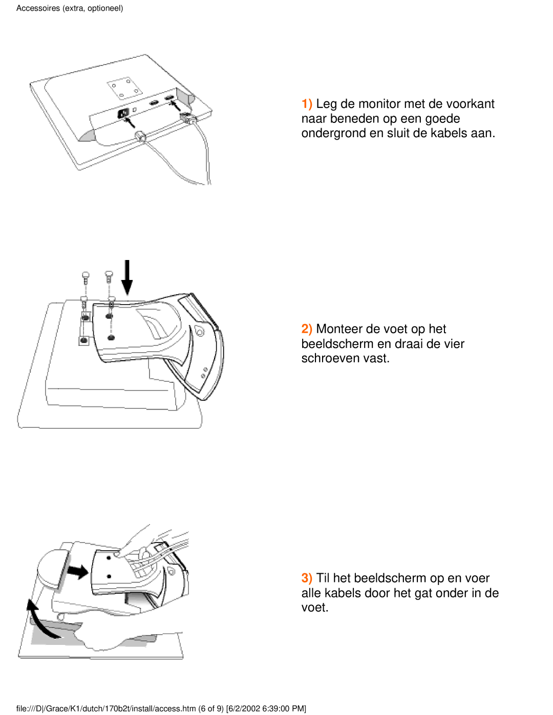 Philips 170B2T user manual Accessoires extra, optioneel 