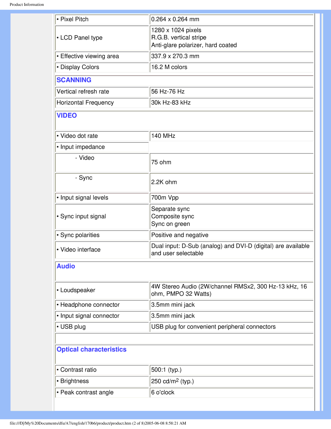 Philips 170B6 user manual Scanning 