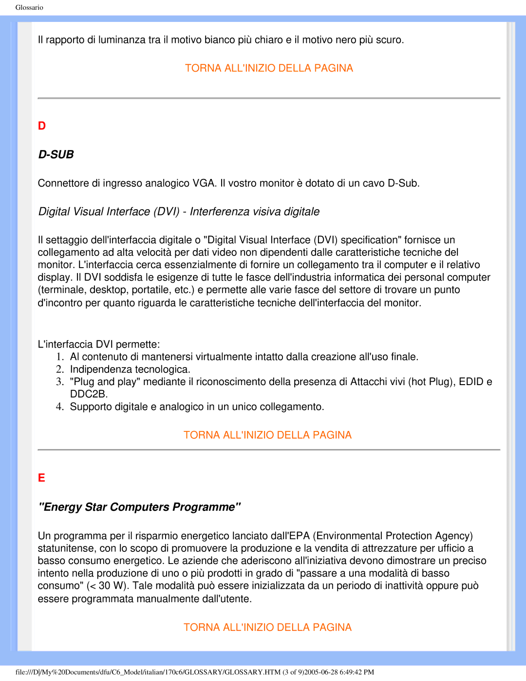 Philips 170C6 user manual Sub 