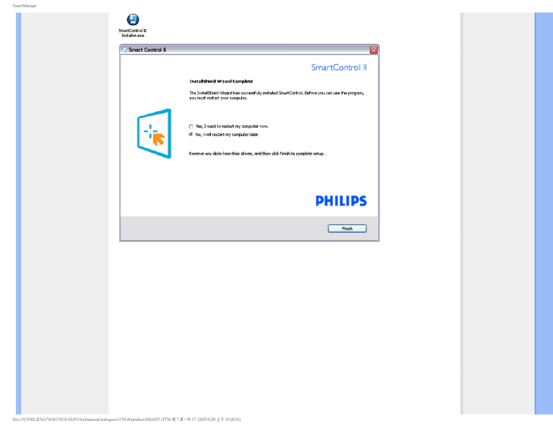 Philips 170C8-EDFU user manual 