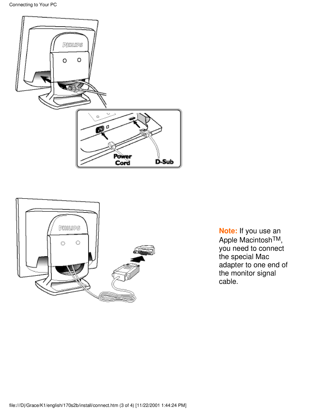 Philips 170S2B user manual 