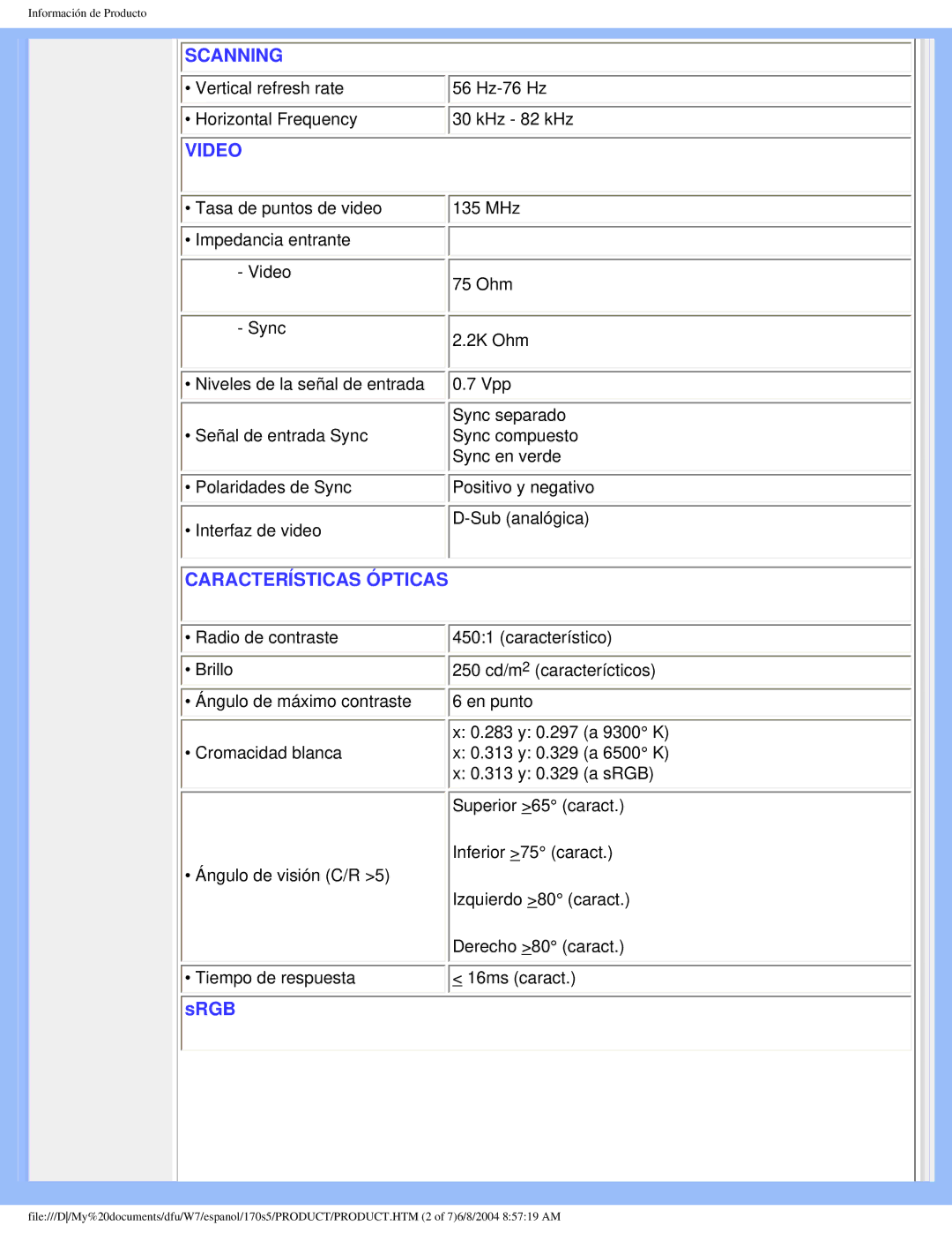 Philips 170S5 user manual Scanning 