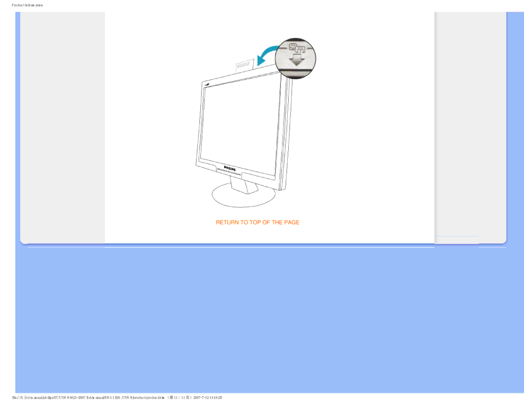 Philips HNS8170T, 170v8 user manual Return to TOP 