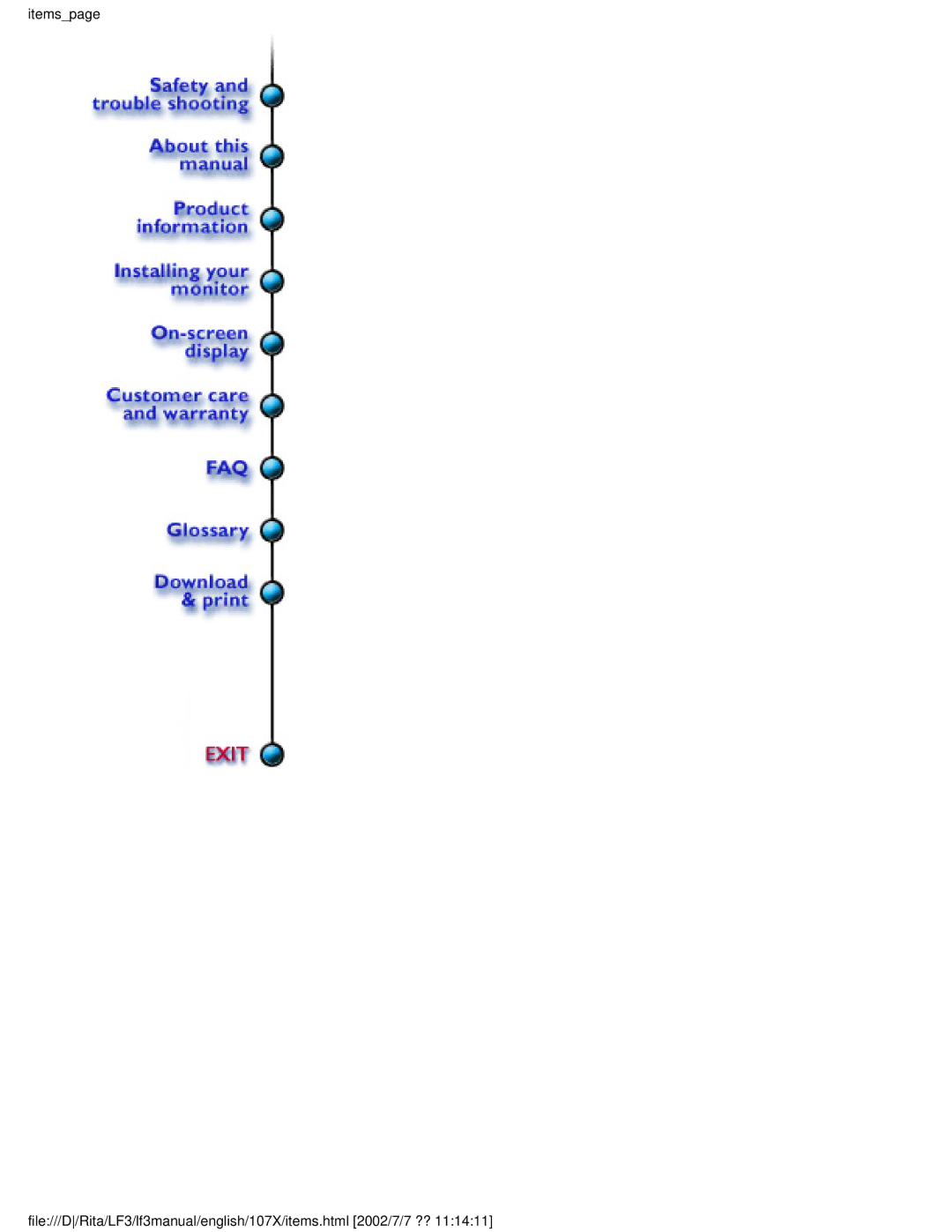 Philips 170X user manual 