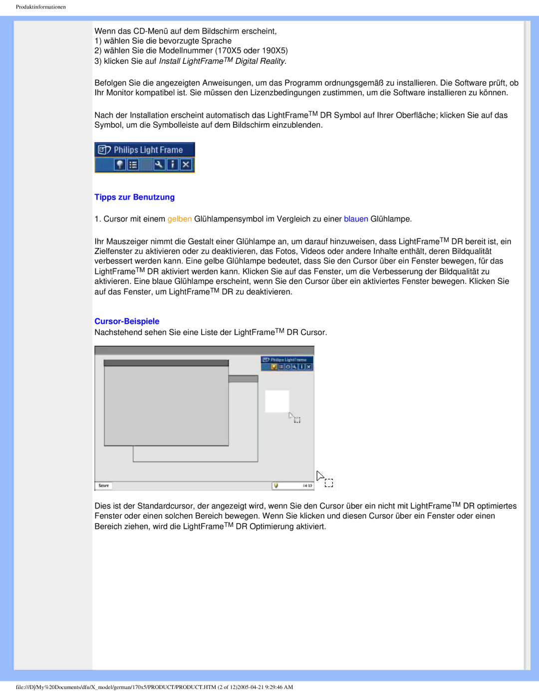 Philips 170X5FB/00, 170X5FB/93 user manual Tipps zur Benutzung 