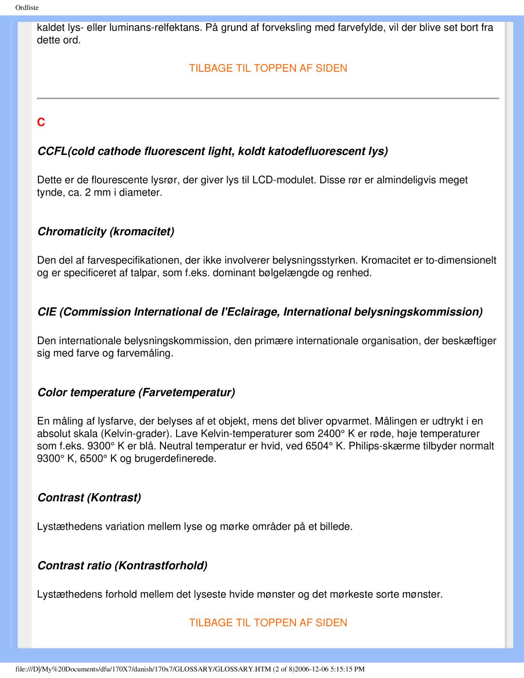 Philips 170x7 user manual Contrast Kontrast 