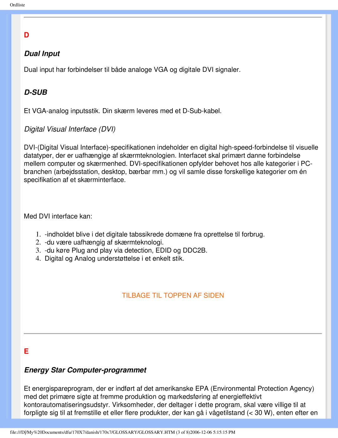 Philips 170x7 user manual Sub 