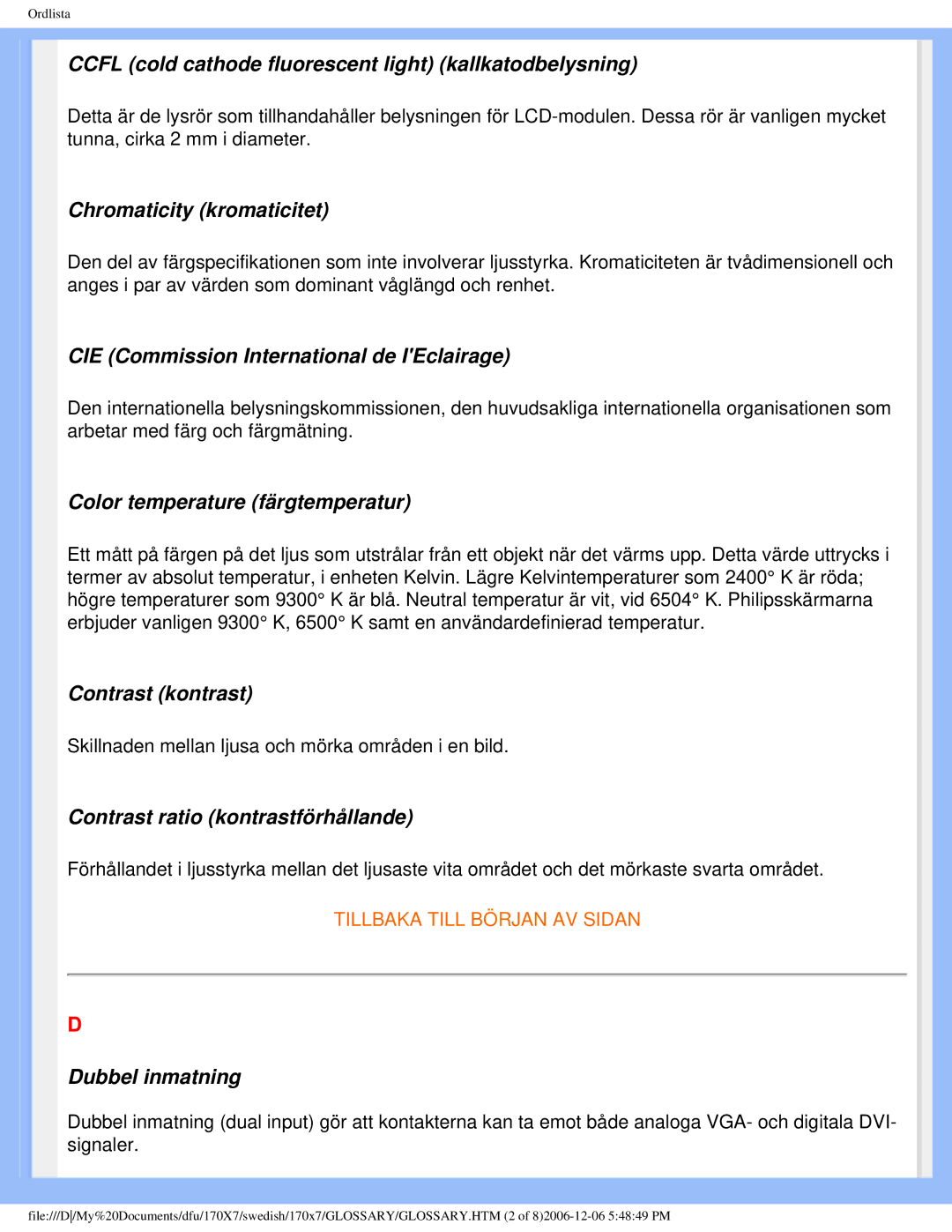 Philips 170x7 user manual Contrast kontrast 