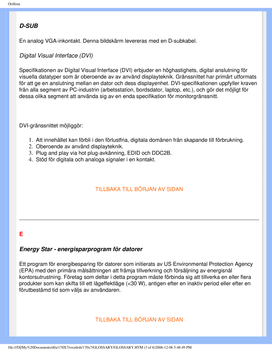 Philips 170x7 user manual Sub 