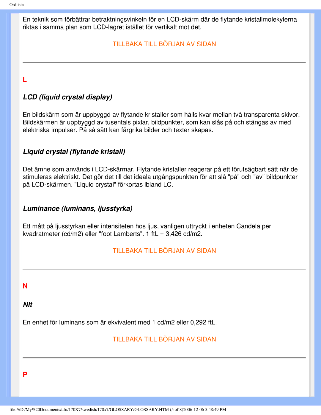 Philips 170x7 user manual LCD liquid crystal display 