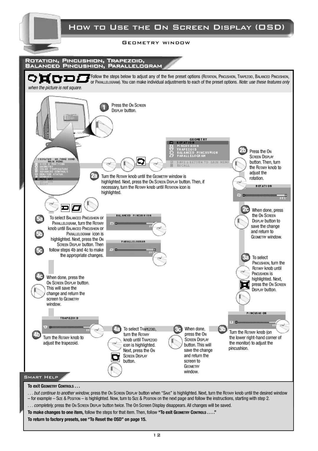 Philips 17B2302Q appendix When the picture is not square 