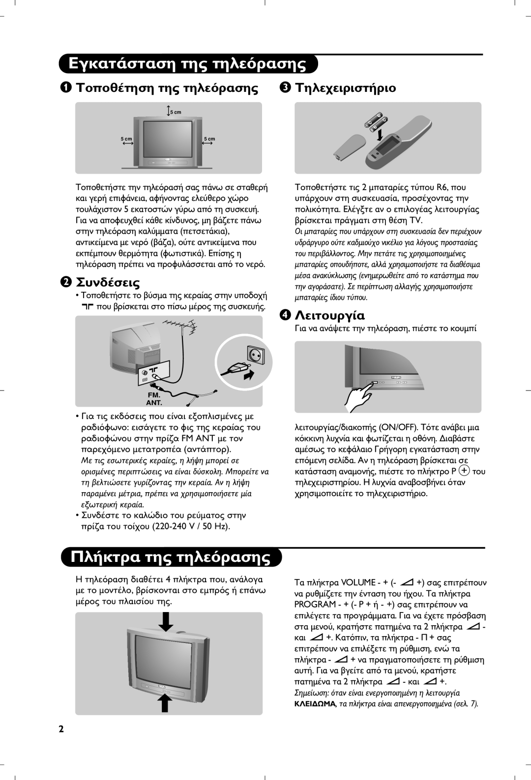 Philips 17PT1666 manual 50 Hz 