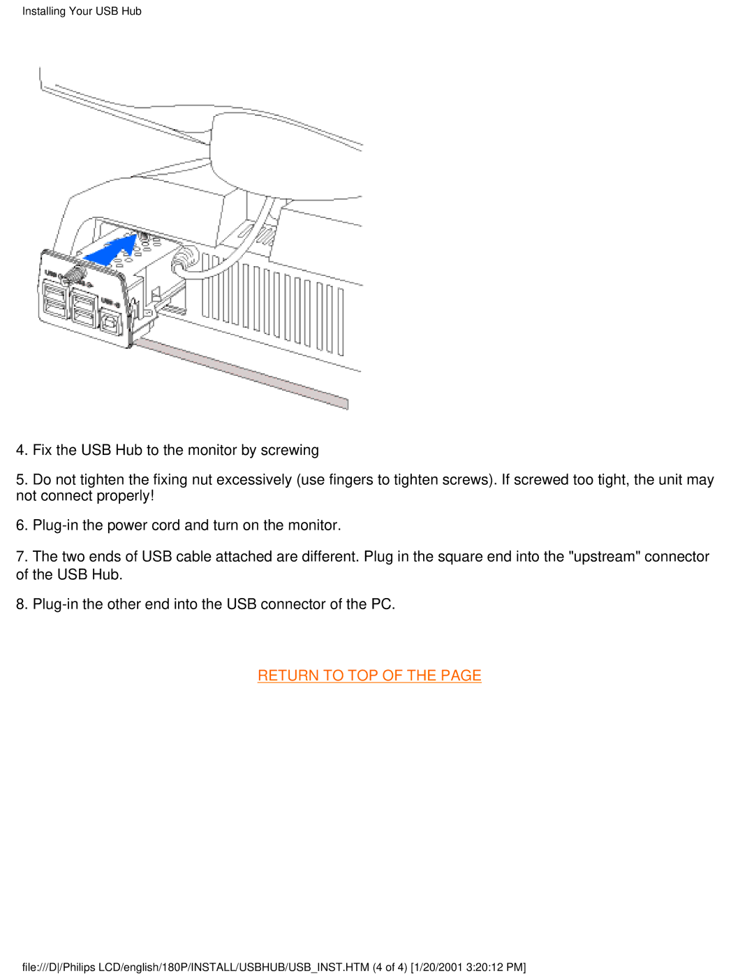 Philips 180P user manual Return to TOP 